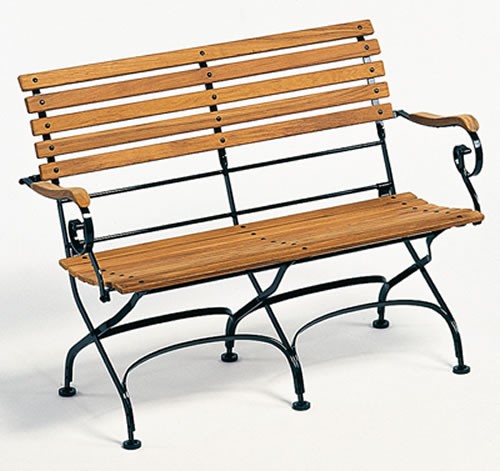 Weishäupl 2-Sitzer Bank Classic mit Armlehnen