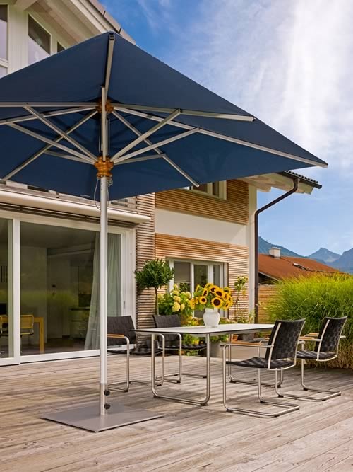 Weishäupl Aluschirm, 285 x 285 cm - Stoffbespannung ACRYLTUCH