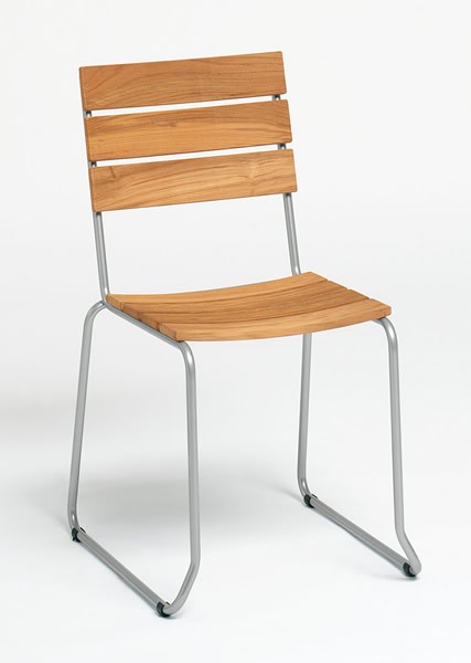 Weißhäupl Stuhl Balcony - Edelstahl / Teak