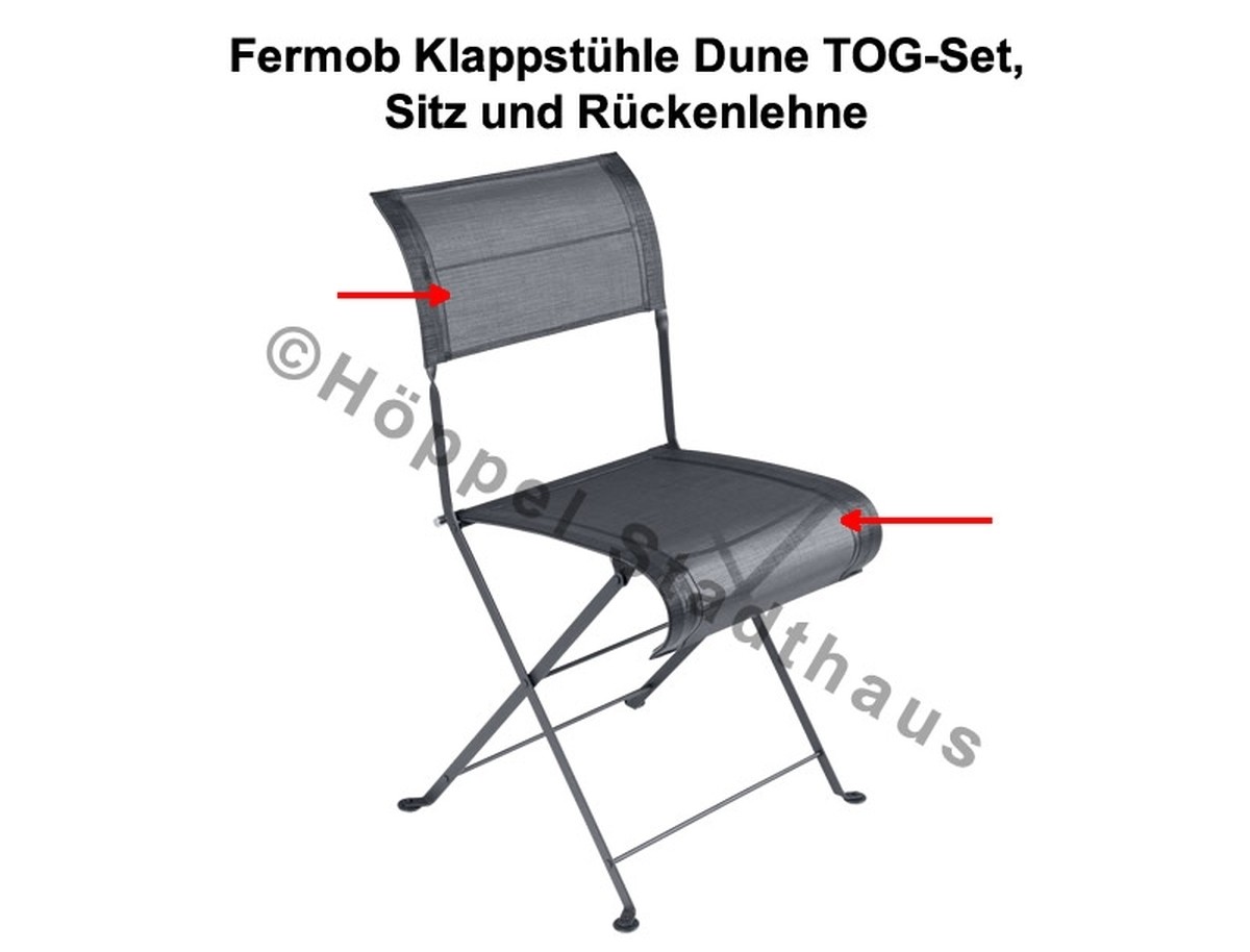 Fermob Klappstühle Dune TOG-Set, Sitz und Rückenlehne