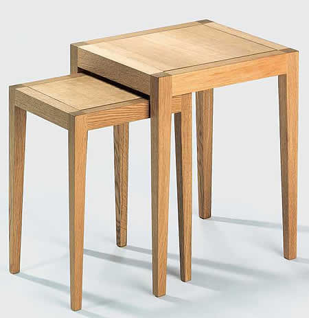 Lambert Beistelltisch-Satz Domino 1 - Eiche geölt