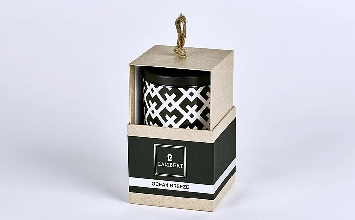 Lambert Duftkerze Ebba - Keramikgefäß mit Deckel