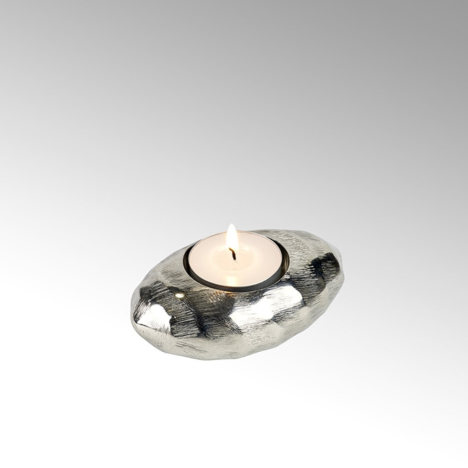 Lambert Teelichthalter Emilio, silber, klein