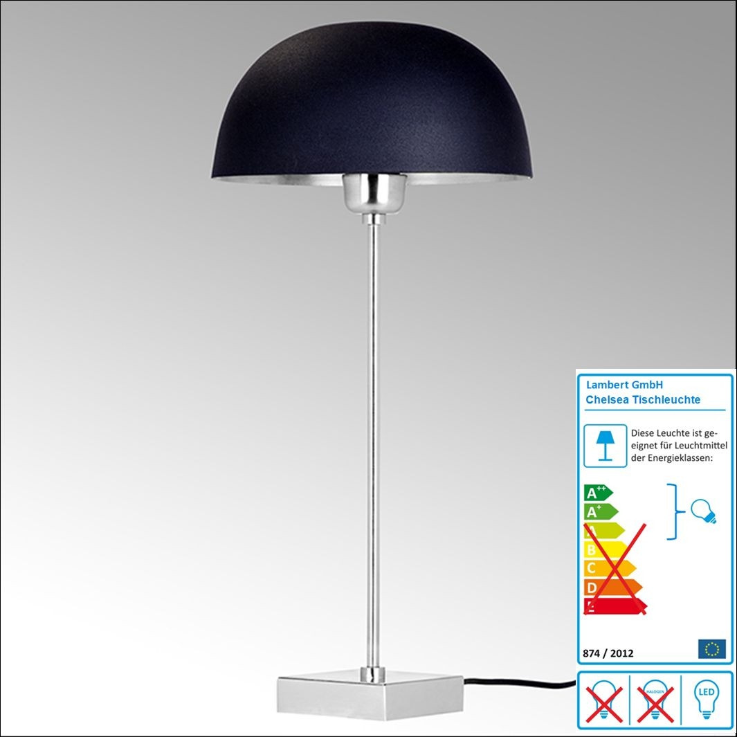 Lambert Tischleuchte Chelsea, vernickelt