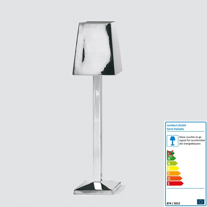 Lambert Tischleuchte Palladio, hoher Schirm