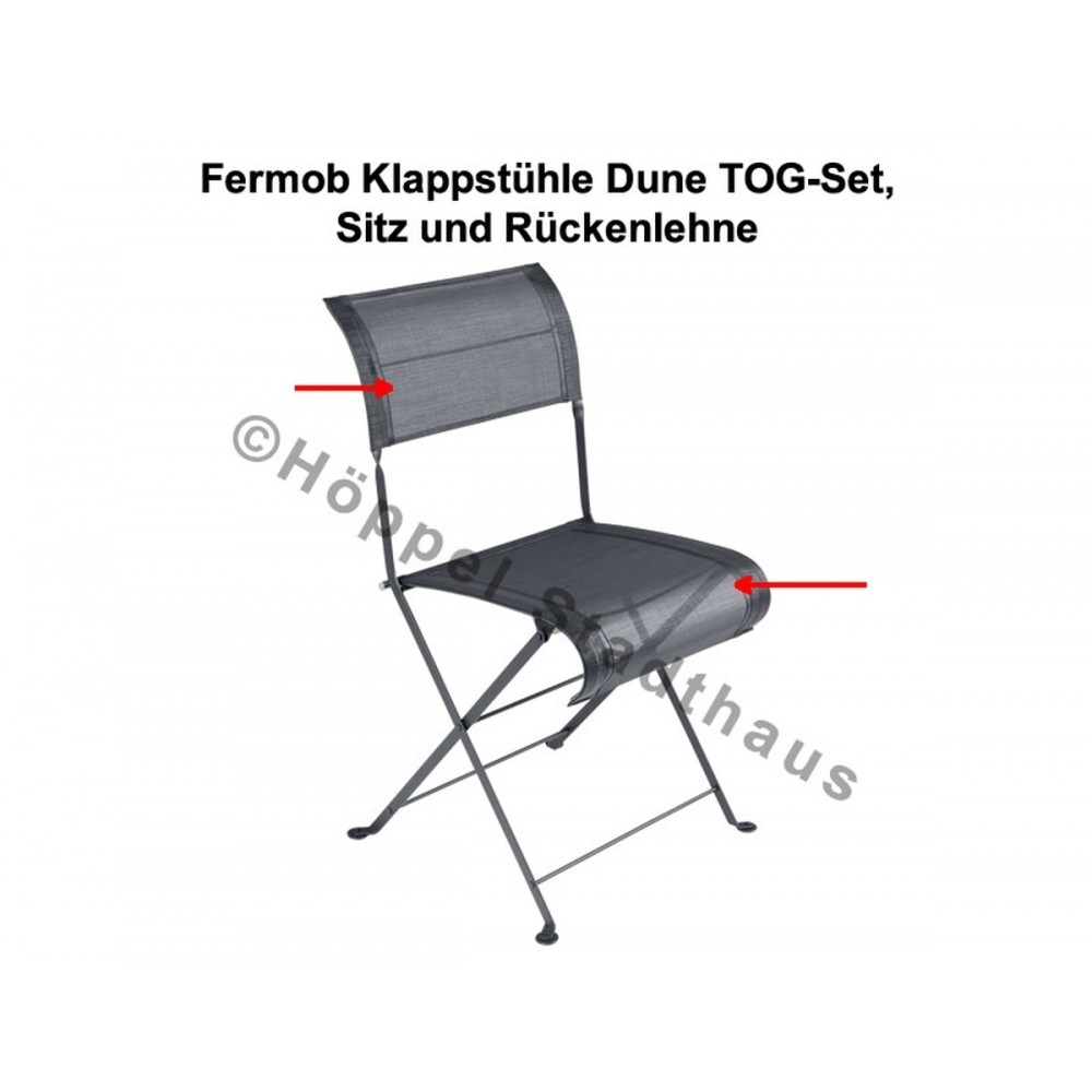 Fermob Klappstühle Dune TOG-Set, Sitz und Rückenlehne