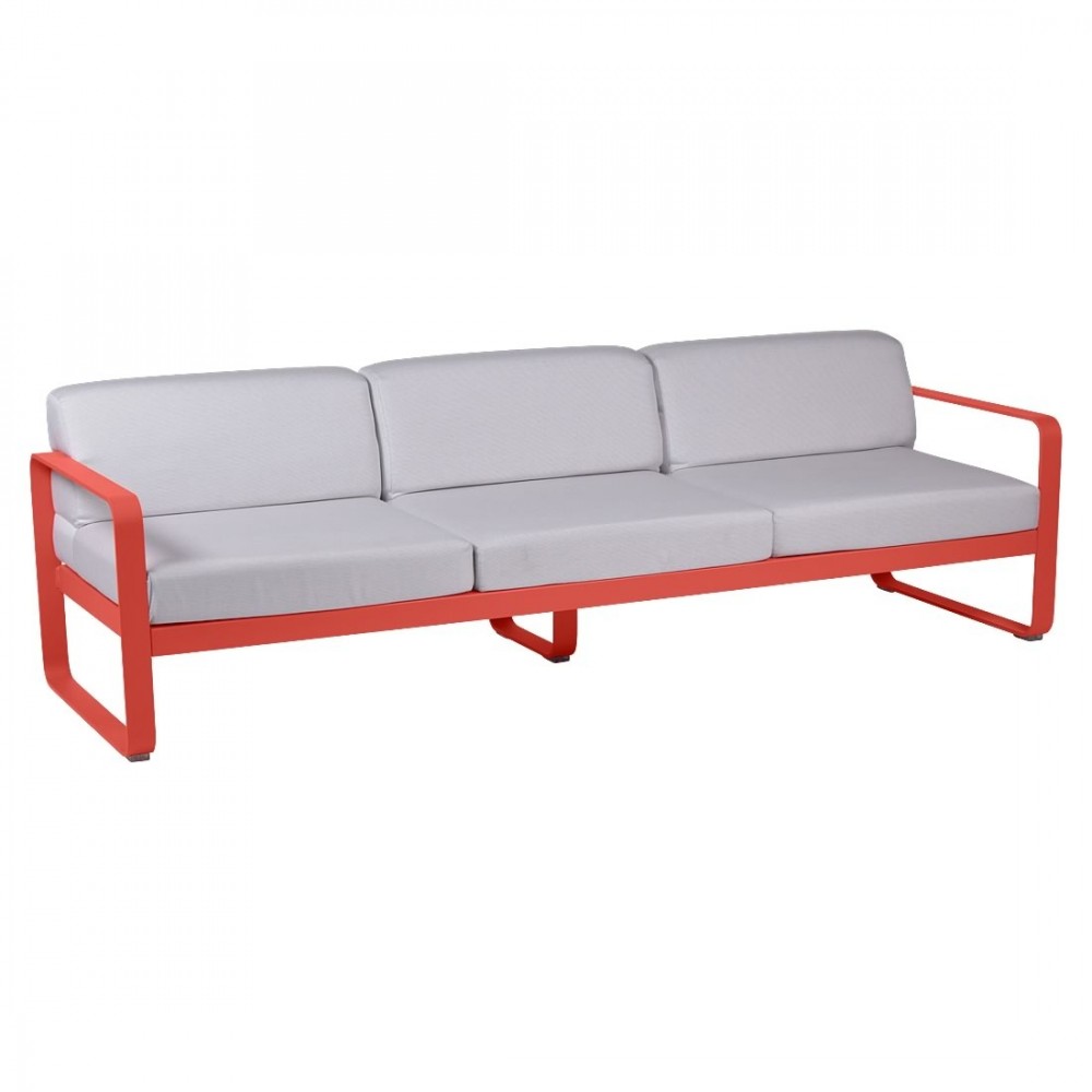 Fermob Sofa Bellevie, 3-Sitzer - Grauweiß