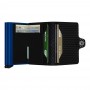 Secrid Twinwallet Cubic, Black-Blue - geöffnet