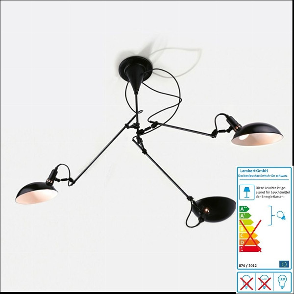 Lambert Deckenleuchte Switch On, Modul 3-armig