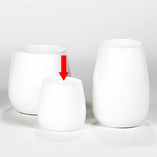 Lambert kleine Vase Pisano - Weiß