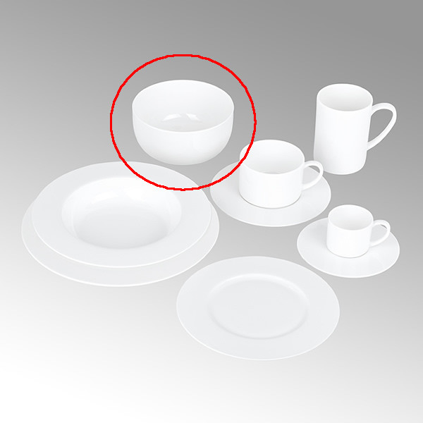 Lambert Müslischüssel, Porzellan Serene - Weiß