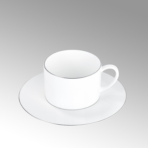 Lambert Teetasse / Kaffeetasse, Porzellan Serene - Platinumrand