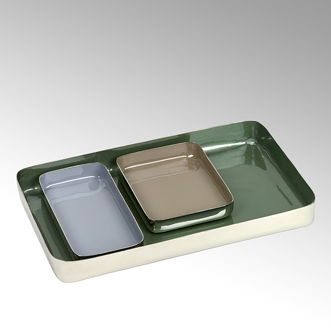 Lambert Tablett Malmö, 3er-Set, eckig