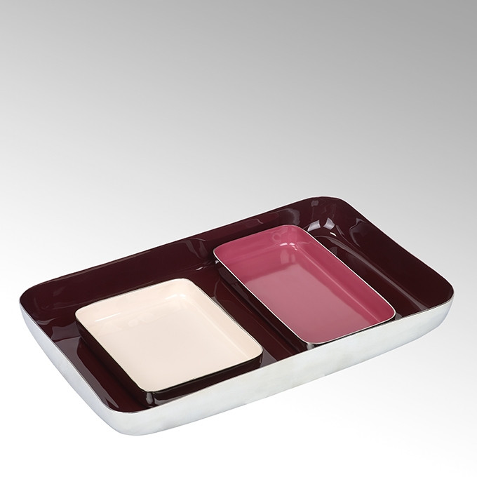 Lambert Tablett Malmö, 3er-Set, eckig