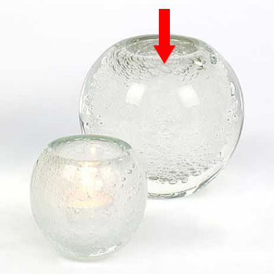 Lambert großes Windlicht / Vase Salviato - Weiß