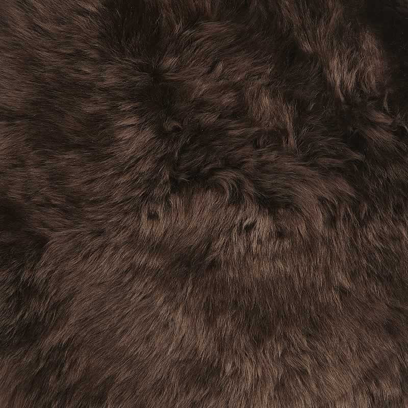 Neuseeland Teppich Classic, Chocolate - Ø 180 cm