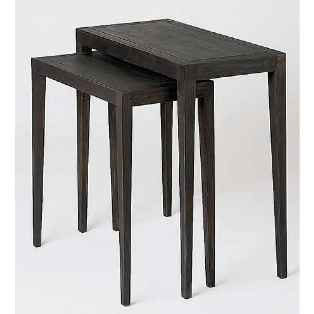 Lambert Beistelltisch-Satz Domino 3 - Eiche Schwarz