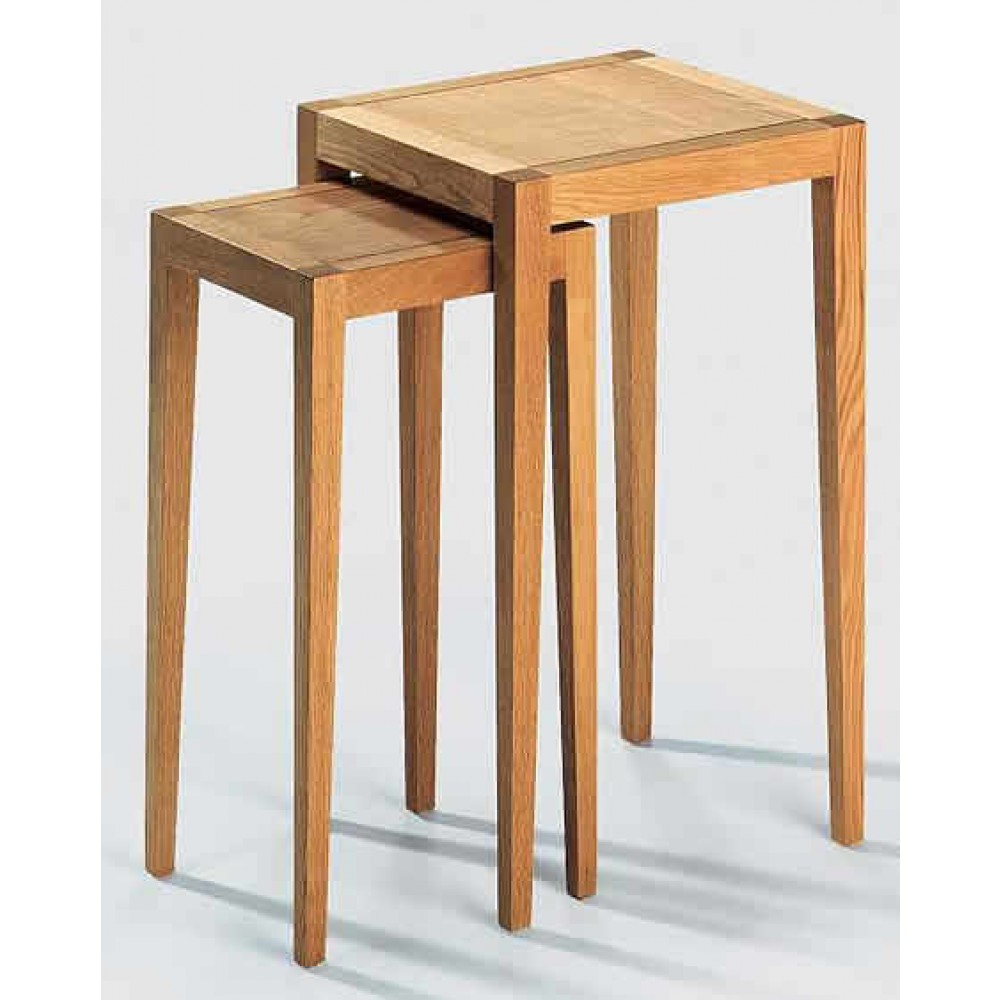 Lambert Beistelltisch-Satz Domino 2 - Eiche geölt