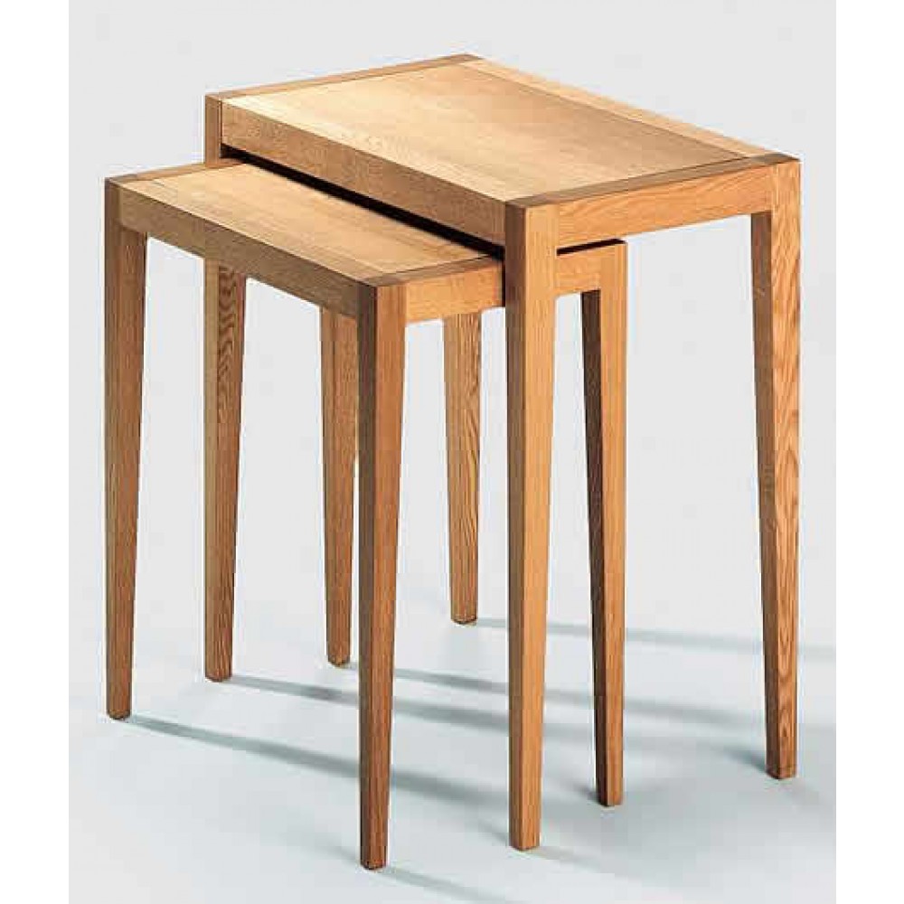 Lambert Beistelltisch-Satz Domino 3 - Eiche geölt