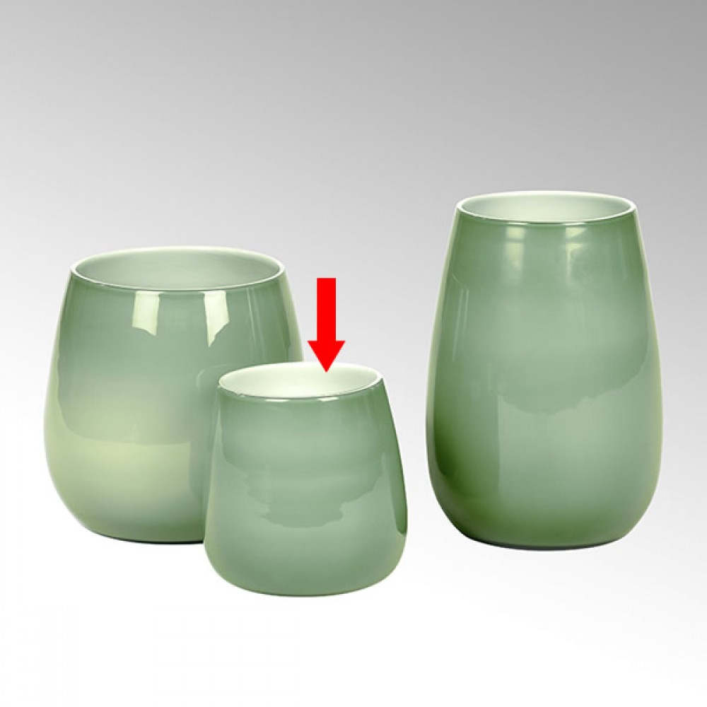 Lambert Vase / Glasvase Pisano - Jade