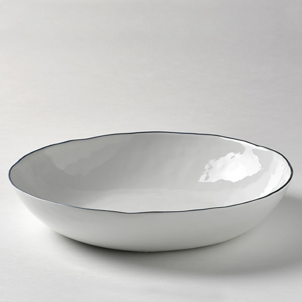 Lambert große Schüssel, Porzellan Piana - Basaltgrau