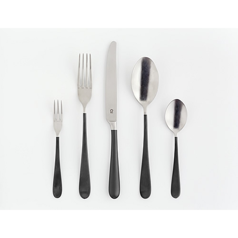 Lambert Tafelbesteck Laguette, mit anthrazitfarben oxidiertem Stiel