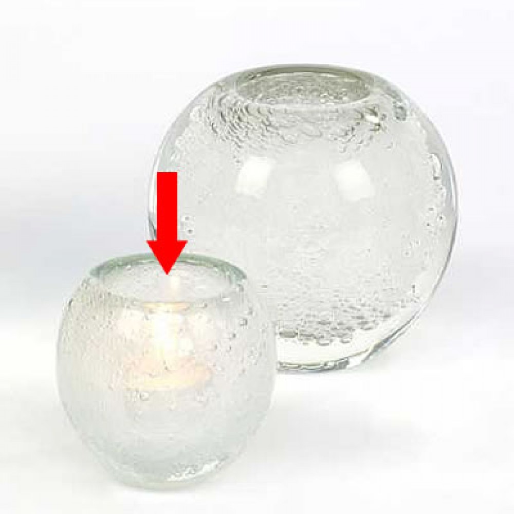 Lambert kleines Windlicht / Vase Salviato - Weiß