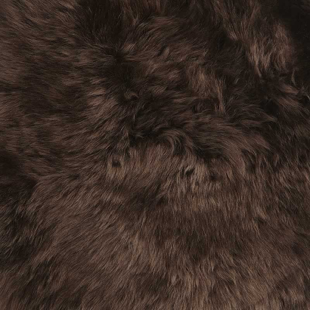 Neuseeland Teppich Classic, Chocolate - Ø 180 cm