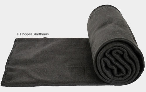 Fleecedecke - Schwarz