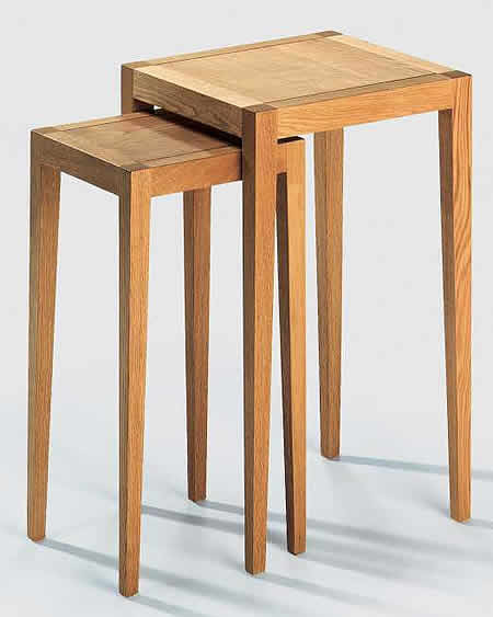 Lambert Beistelltisch-Satz Domino 2 - Eiche geölt