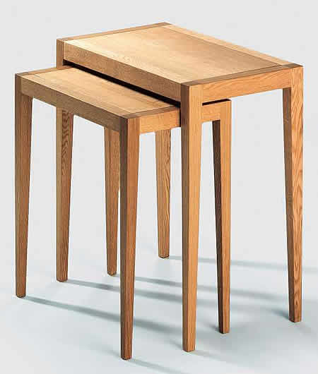 Lambert Beistelltisch-Satz Domino 3 - Eiche geölt