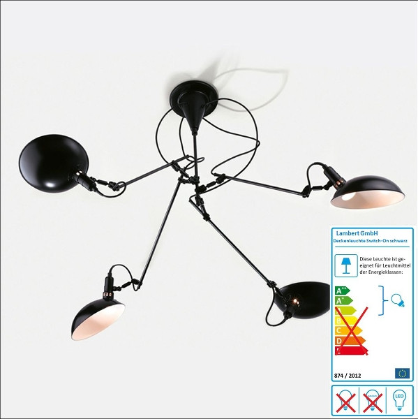 Lambert Deckenleuchte Switch On, Modul 4-armig
