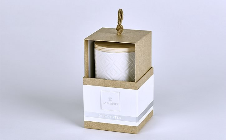 Lambert Duftkerze Ebba - Keramikgefäß mit Deckel