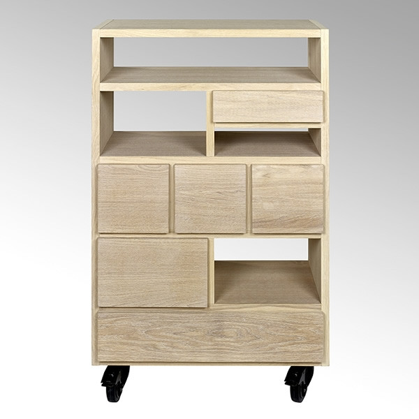 Lambert Highboard Arik, 6 Schubladen, gekälkt