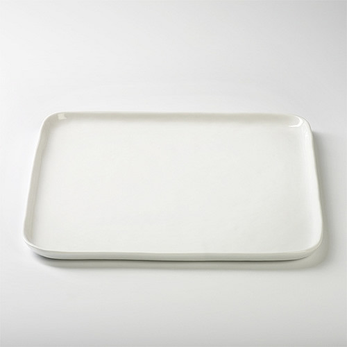 Lambert quadratischer Teller / Hauptspeisenteller - Porzellan Piana, Weiß