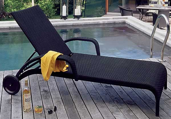 Lambert Sonnenliege Saint Tropez, Sunlux - Schwarz