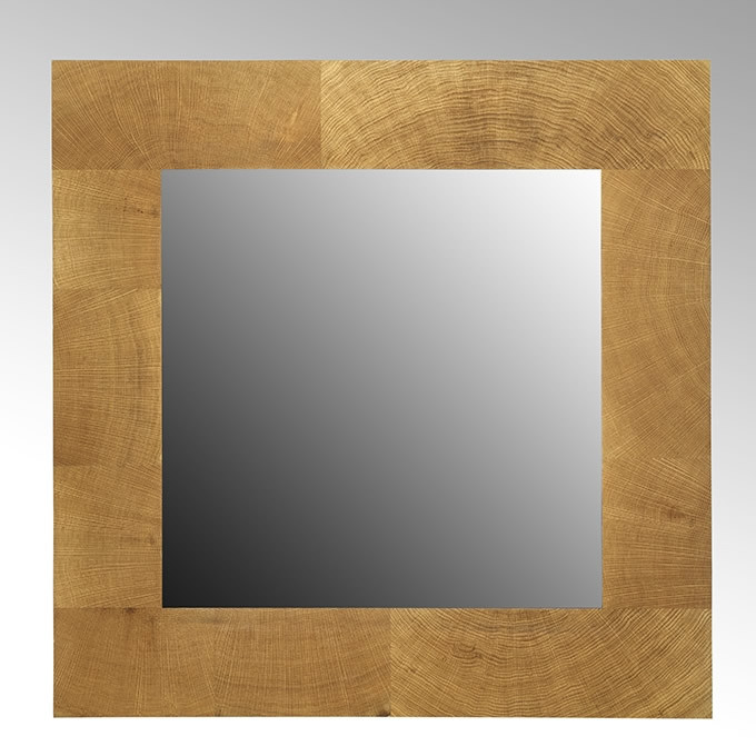 Lambert Spiegel Dario, Hirnholzfurnier, 90 x 90 cm