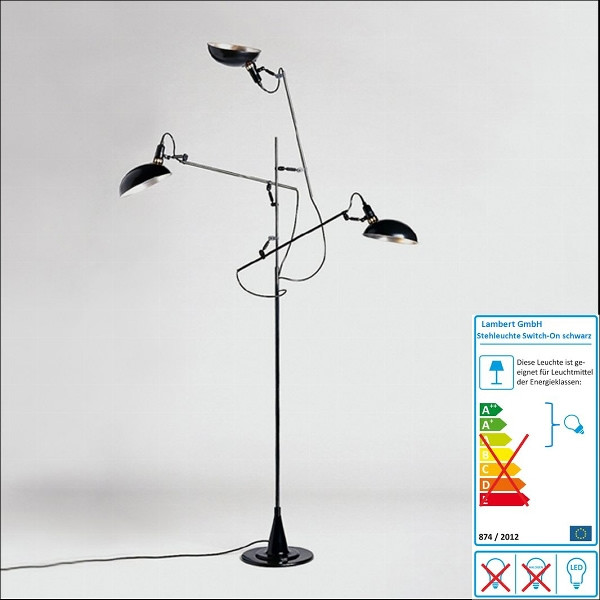 Lambert Stehleuchte Switch On, 3-armig