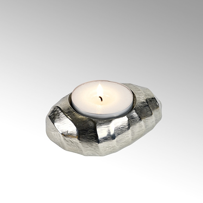 Lambert Teelichthalter Emilio, silber, groß
