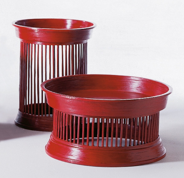 Lambert Tempeltisch, klein - Antique / Rot