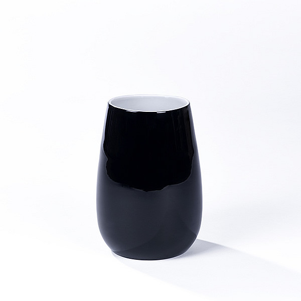 Lambert Vase / Glasvase Pisano - Schwarz