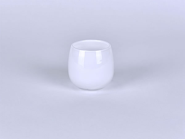 Lambert kleine Vase / Windlicht Pisano - Weiß