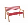 Fermob Bank Somerset, Teak / Alu - Mohnrot