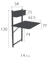 Fermob Balkontisch Bistro Maße
