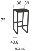 Fermob Barhocker Bellevie Maße