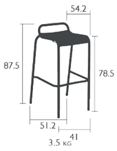 Fermob Barhocker Luxembourg