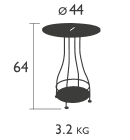 Fermob Beistelltisch Happy Hour