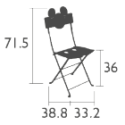 Fermob Kinderstuhl Bistro Maße