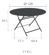 Fermob Caractere Maße