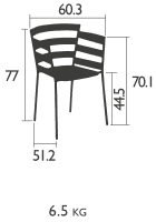 Fermob Sessel Rythmic Maße